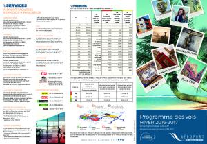 Programme des vols - Aéroport de Biarritz