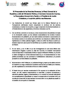 PRONUNCIAMIENTO SOBRE CICIG v-3 24-08-17 - Procurador de los