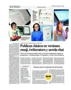 Publican clásicos en versiones emoji, twitteratura y novela-chat