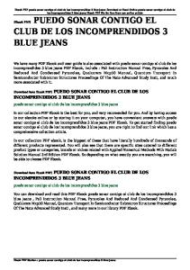 puedo sonar contigo el club de los incomprendidos 3 blue jeans pdf