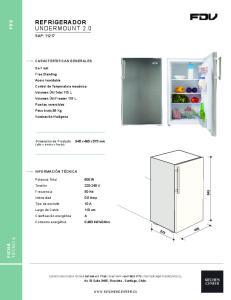refrigerador undermount 2.0