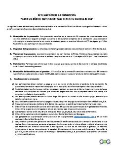 reglamento de la promoción “gana un año de super ... - Pepe Te Presta