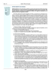 RESOLUCIÓN de 15 de diciembre de 2015, de la Dirección Gerencia ...