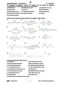 Respuestas Módulo I: Hidrocarburos CDBQCA.5º