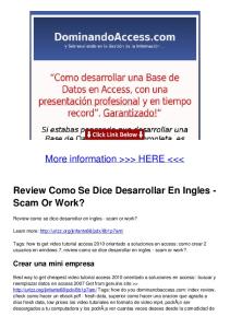 Review Como Se Dice Desarrollar En Ingles - Scam