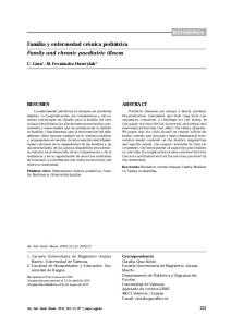revisiones0 Familia y enfermedad crónica pediátrica ... - SciELO España