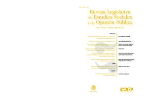 Revista Legislativa de Estudios Sociales y de Opinión Pública Vol.6 ...
