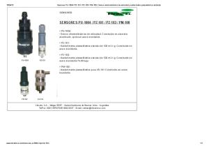 SENSORES PU-1004 / PZ-101 / PZ-103 / PM-100