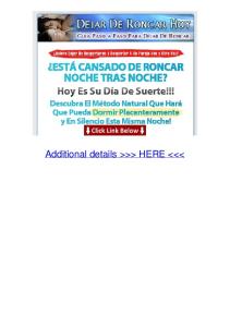 Site Dejar De Roncar Hoy Dadh