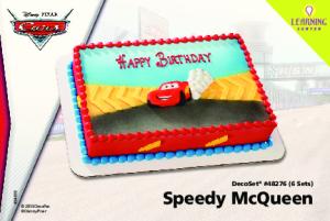 Speedy McQueen DecoSet Cake Decoration