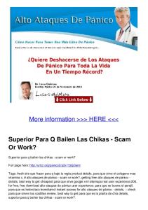 Superior Para Q Bailen Las Chikas - Scam Or Work?