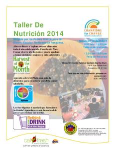 Taller De Nutrición 2014