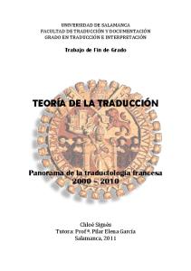 teoría de la traducción - GREDOS USal - Universidad de Salamanca