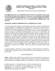 tercera comisión de hacienda y crédito público, agricultura y fomento ...