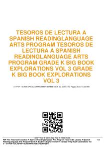 tesoros de lectura a spanish readinglanguage arts ...  AWS