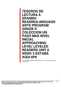 tesoros de lectura a spanish readinglanguage arts ...  AWS