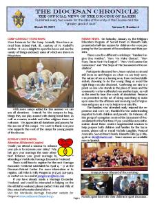 THE DiOCESAN CHRONICLE