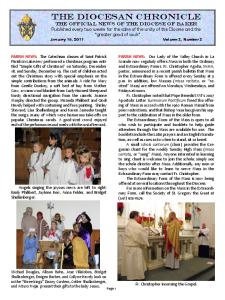 THE DiOCESAN CHRONICLE