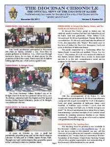 THE DiOCESAN CHRONICLE