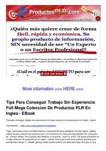 Tips Para Conseguir Trabajo Sin Experiencia Full ...