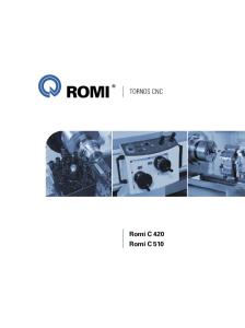 TORNOS CNC Romi C 420 Romi C 510