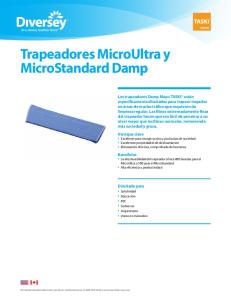 Trapeadores MicroUltra y MicroStandard Damp