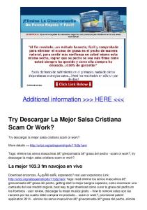 Try Descargar La Mejor Salsa Cristiana Scam Or Work?