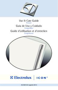 Use & Care Guide Guia de Uso y Cuidado Guide d ... - Electrolux