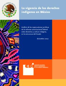 Vigencia de los Derechos Indigenas. Diciembre 2007 - CDI